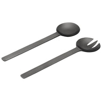 GEO SALAD SERVERS | Black Nickel - Shop premium Home Decor for modern interiors - premium homewares - luxury home decor online